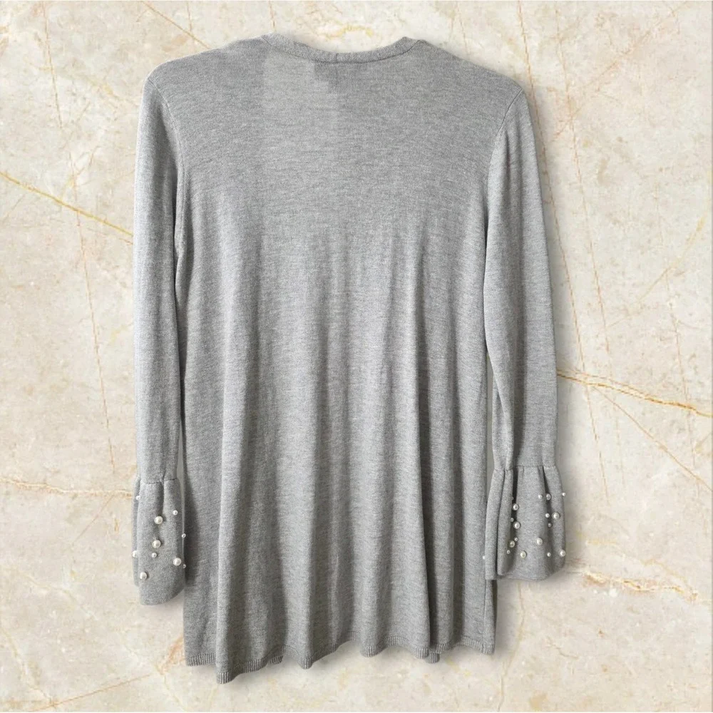 Lane Bryant Cardigan Bell Sleeves Sweater Gray  Women's 14/16 - Picture 4 of 7